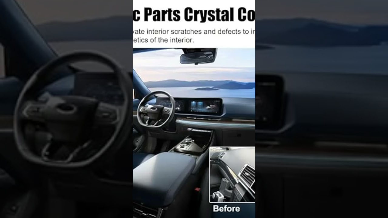 Crystal Coating for Car and Bike Plastic Parts | 30ml PVC Restorer and Revitalizing Coating Agent |