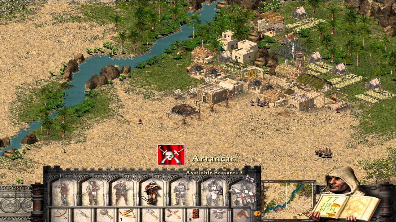Let's Play Stronghold Crusader First Edition Trail HD 33. Misty River Part 1