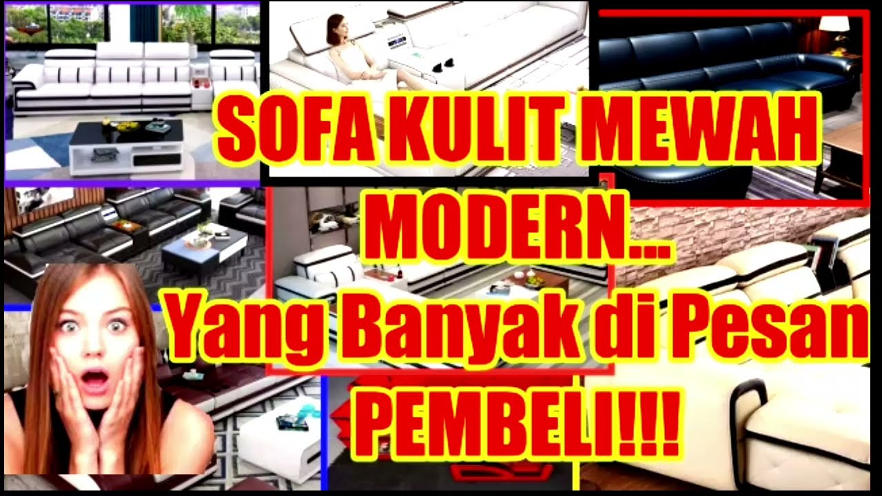 SOFA KULIT MODERN YANG BANYAK DIPESAN PEMBELI‼️ #sofakulitmodern
