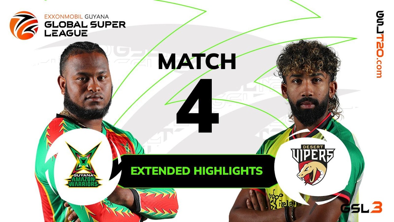 Extended Highlights | Guyana Amazon Warriors vs. Desert Vipers | GSL 2026