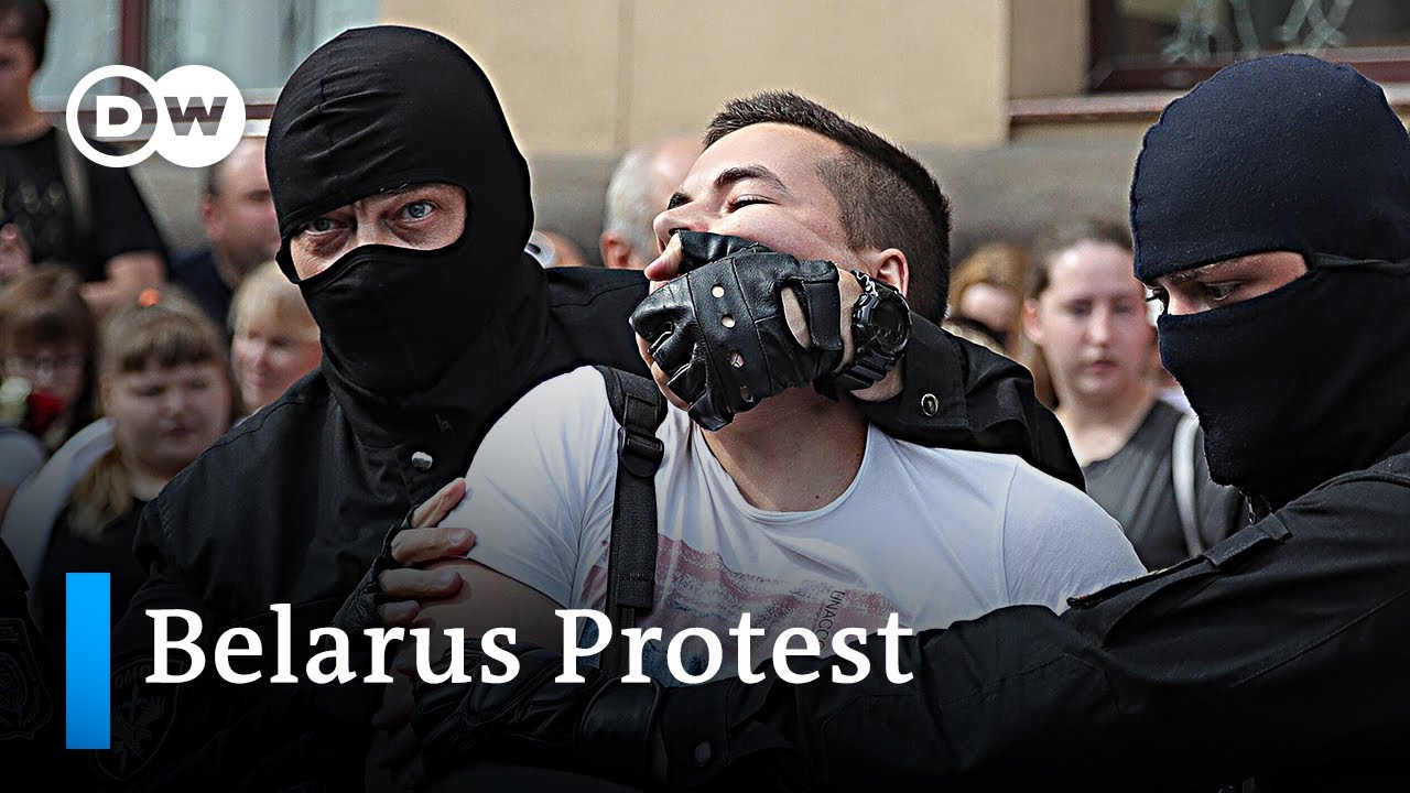 More than 100 arrests in Belarus protests | DW News