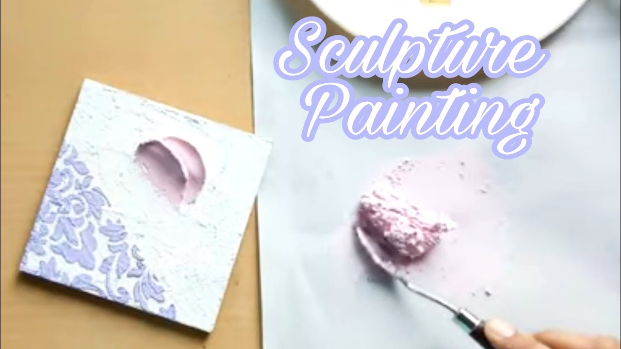 Sculpture painting | Sculpture painting Rose | Скульптурная живопись | Itsy bitsy Sculpture Paste