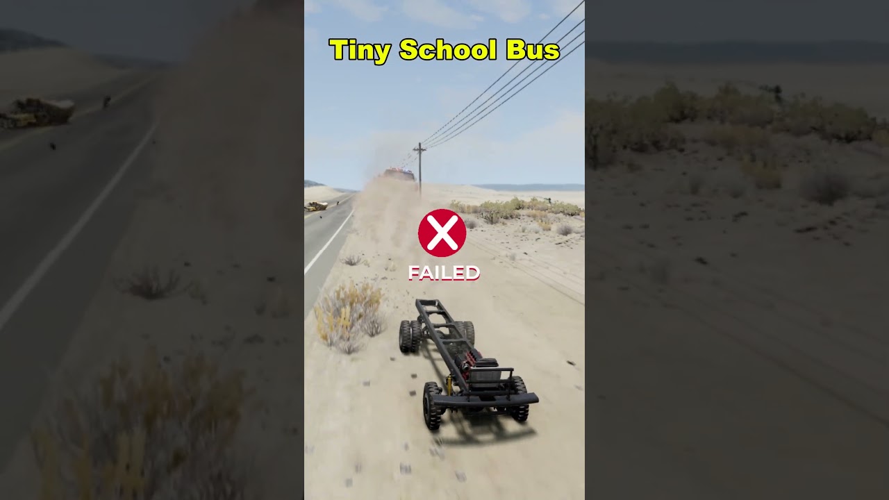 ❌ Rule Breaker! Cops Attack Empty School Bus #beamng
