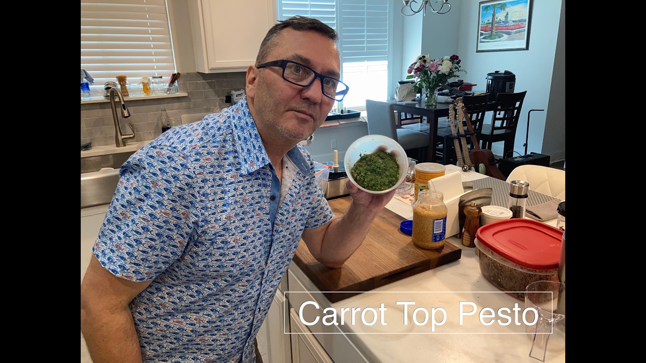 How to make carrot top pesto and use your leftover carrot greens