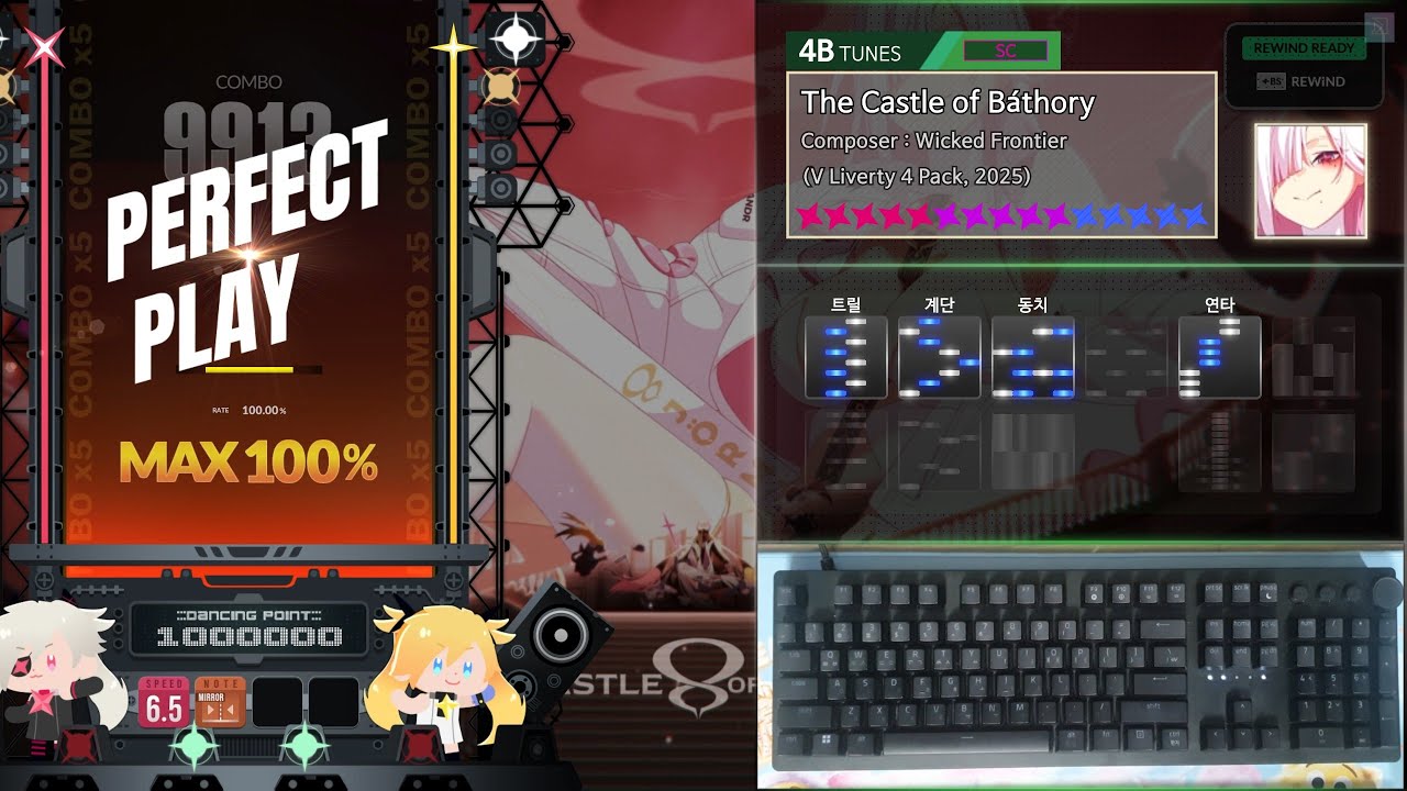 [DJMAX RESPECT V] The Castle of Báthory | 4B SC | SC★15 | (mirror)