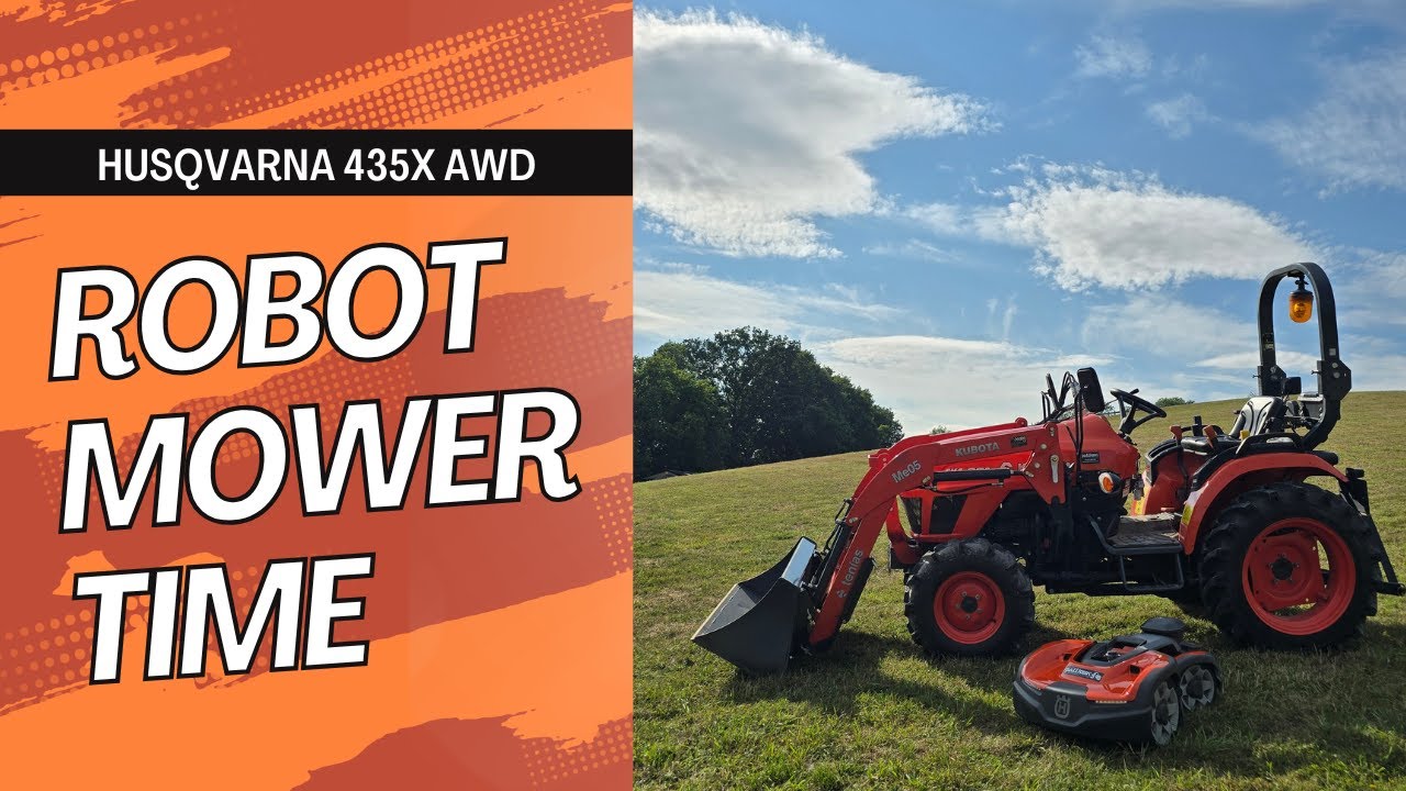 Husqvarna 435x AWD robot mower.
