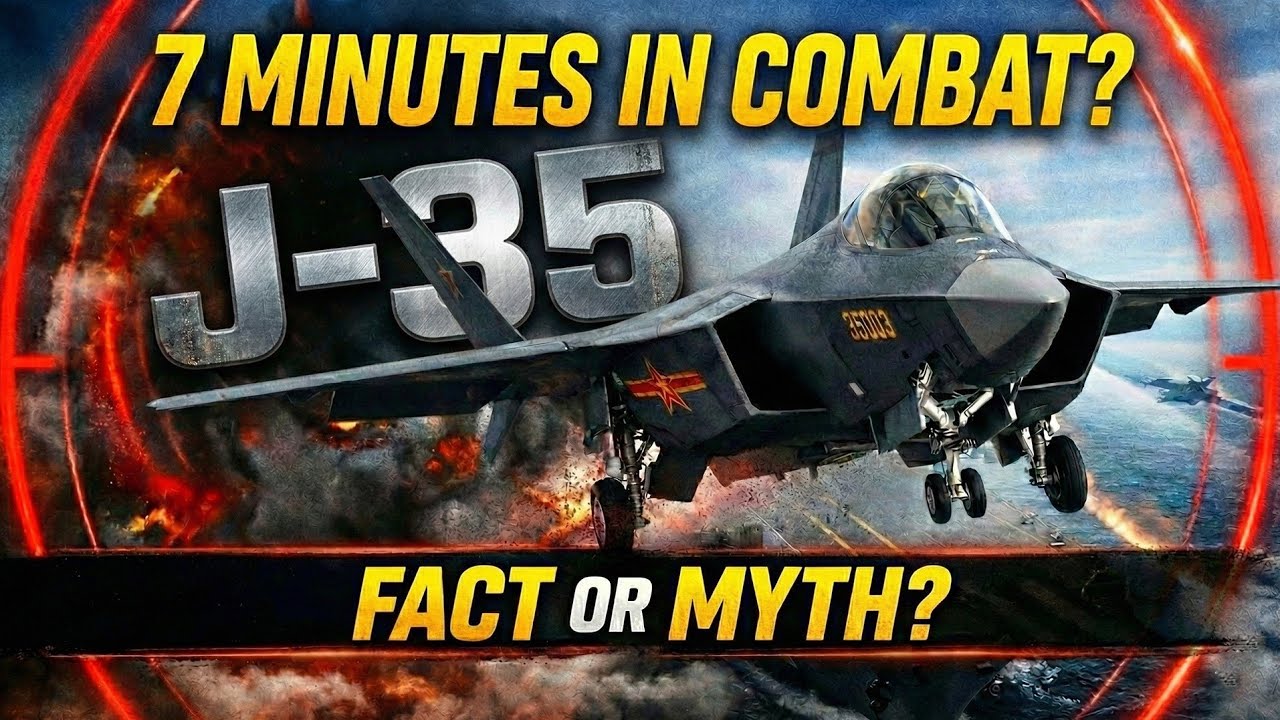China's J-35 Can Only Fly 7 Minutes? Former F-16 Pilot Says That's Impossible