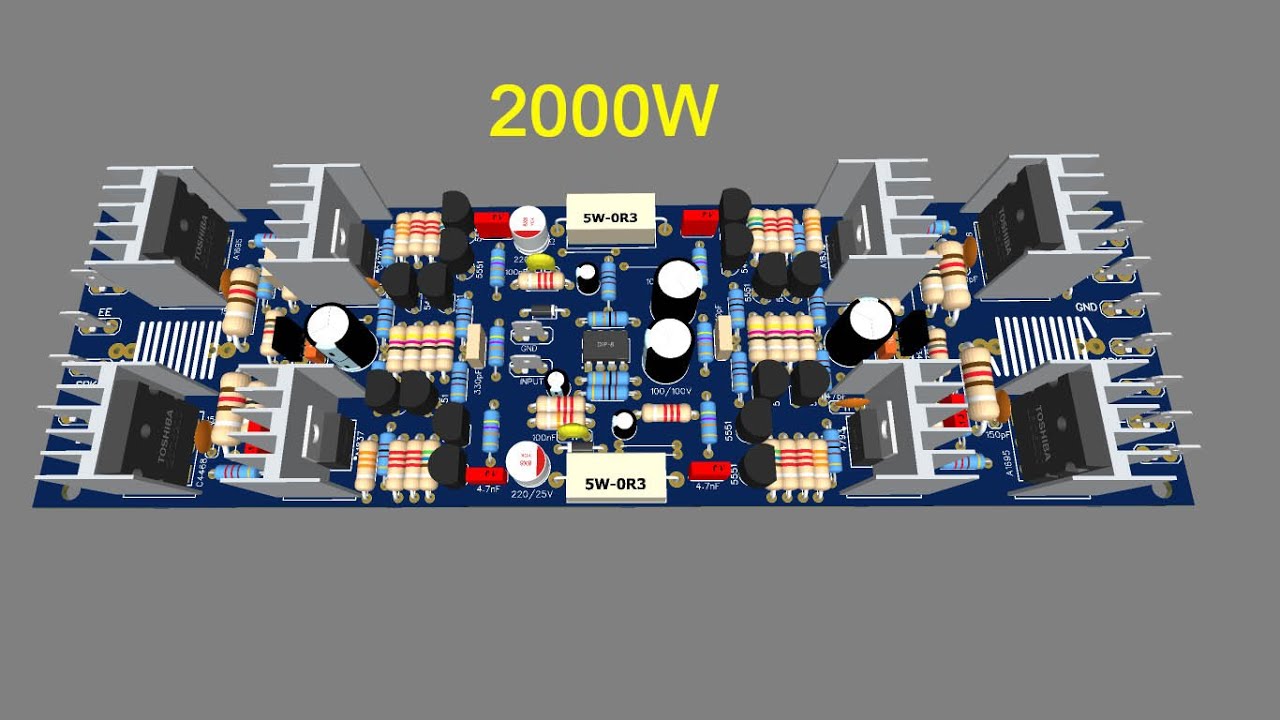 Make 3D driver Hiroshi Bridge Amplifier 2000W at home