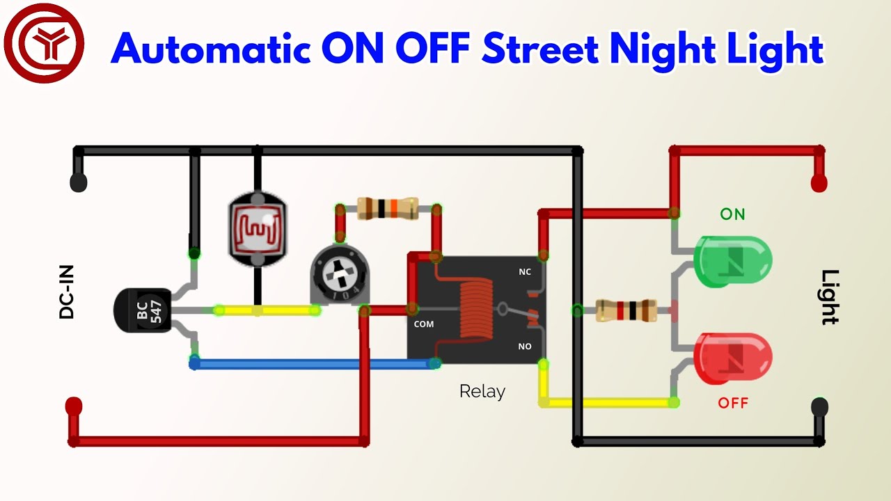 Street Light Automatic ON OFF Night Light circuit