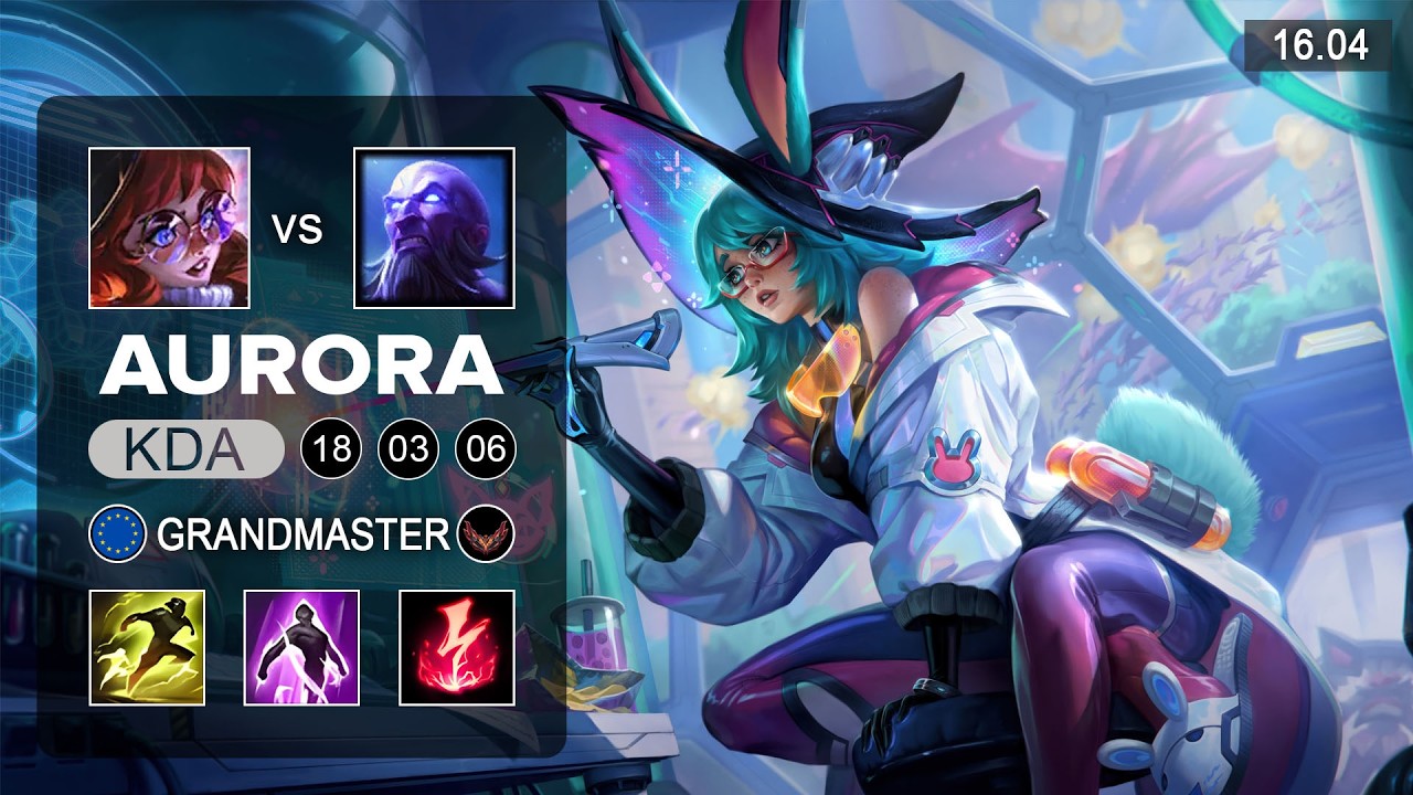 Aurora vs Ryze Top - EUW Grandmaster - Patch 16.04 Season 16