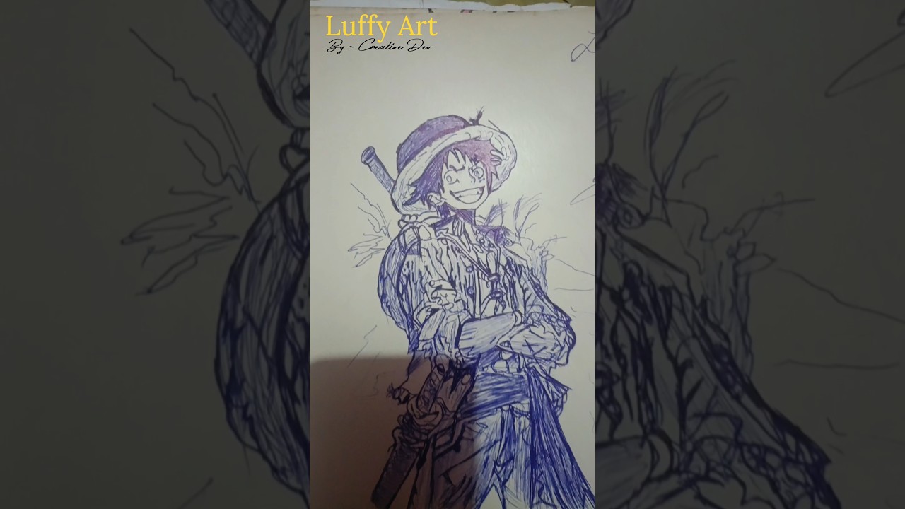 Luffy Anime Art 🎨 | By :- Creative Dev 