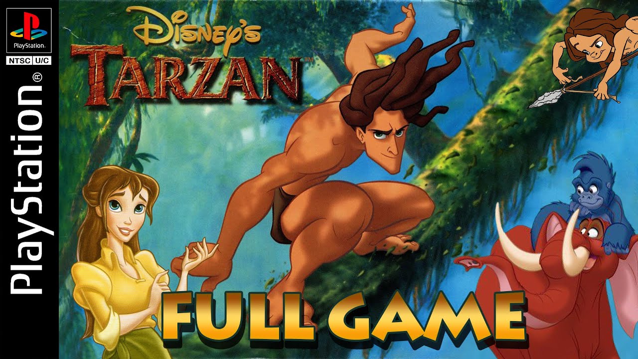 Disney's Tarzan (PlayStation 1) - Full Game 4K60 Walkthrough (100%) - No Commentary