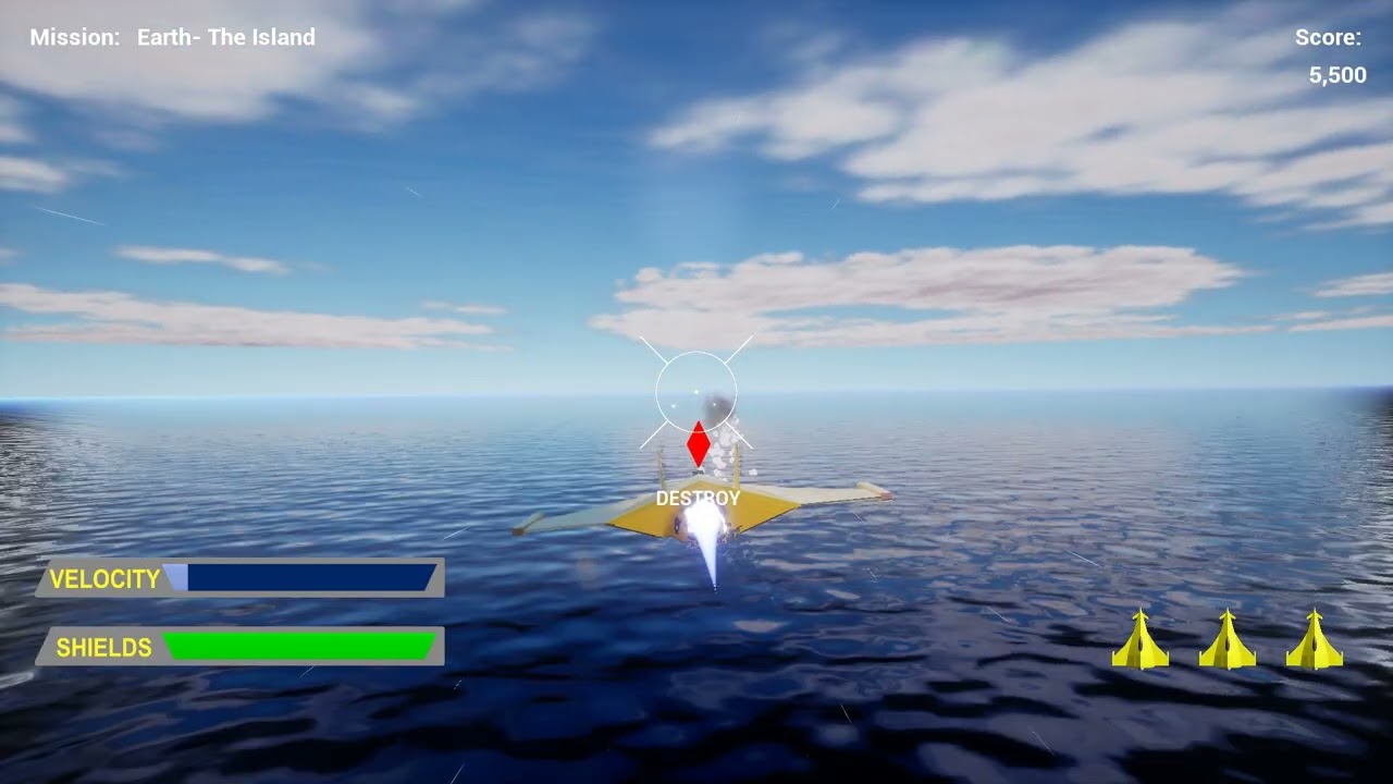 New Gameplay Video of The Island Mission in The Starfighter PC Game.