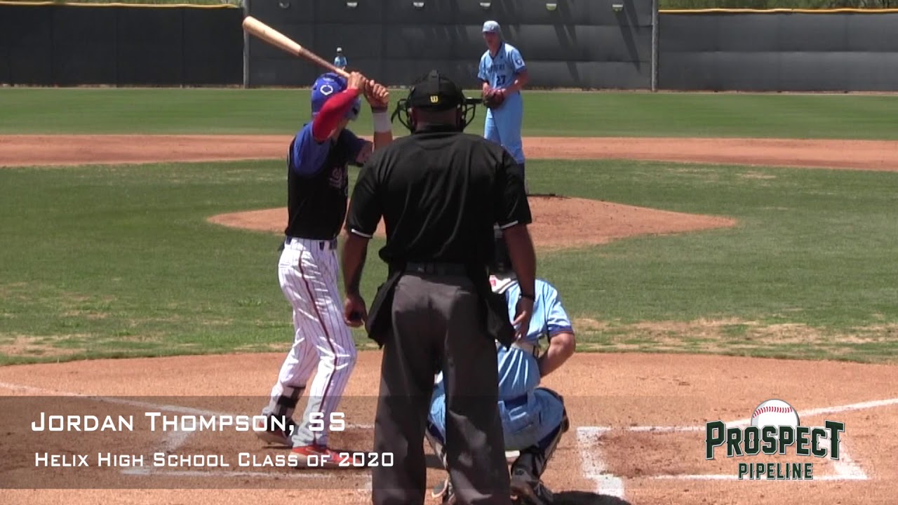 Jordan Thompson, SS, Helix High School Class of 2020, Game AB's