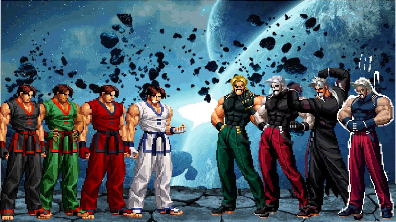 [KOF Mugen] Kim Kaphwan Team vs Rugal Bernstein Team