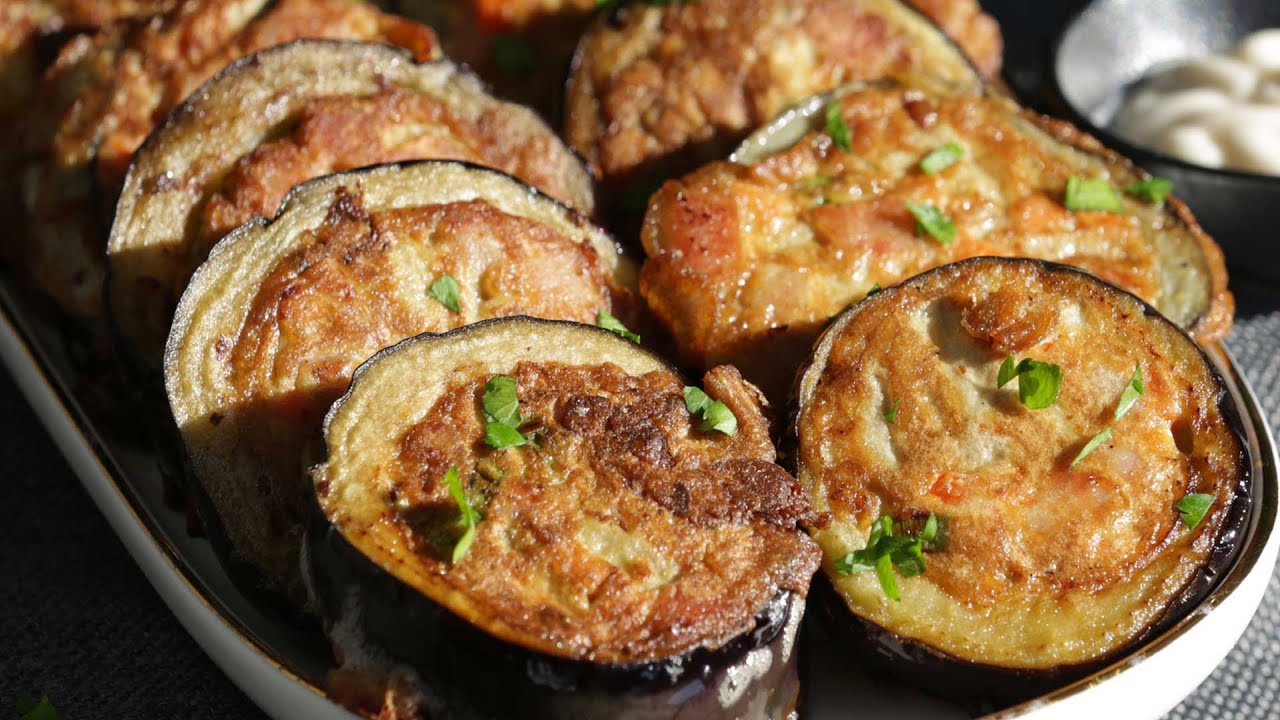 How to Cook Stuffed Egg Plant Rings Recipe