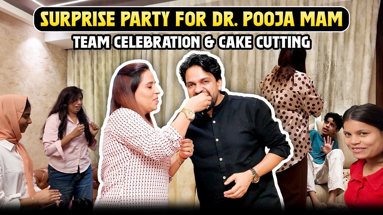 Surprise Party for Dr Pooja Mam 🎉 | Team Celebration & Cake Cutting #birthdaycelebration