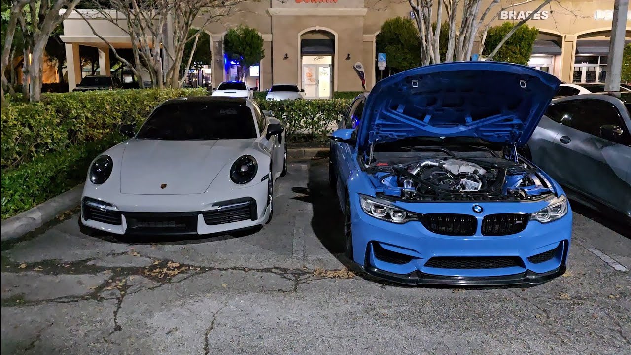 Porsche 911 Turbo S Bolt Ons 93 2024 года против BMW M3 Single Turbo E40 2016 года