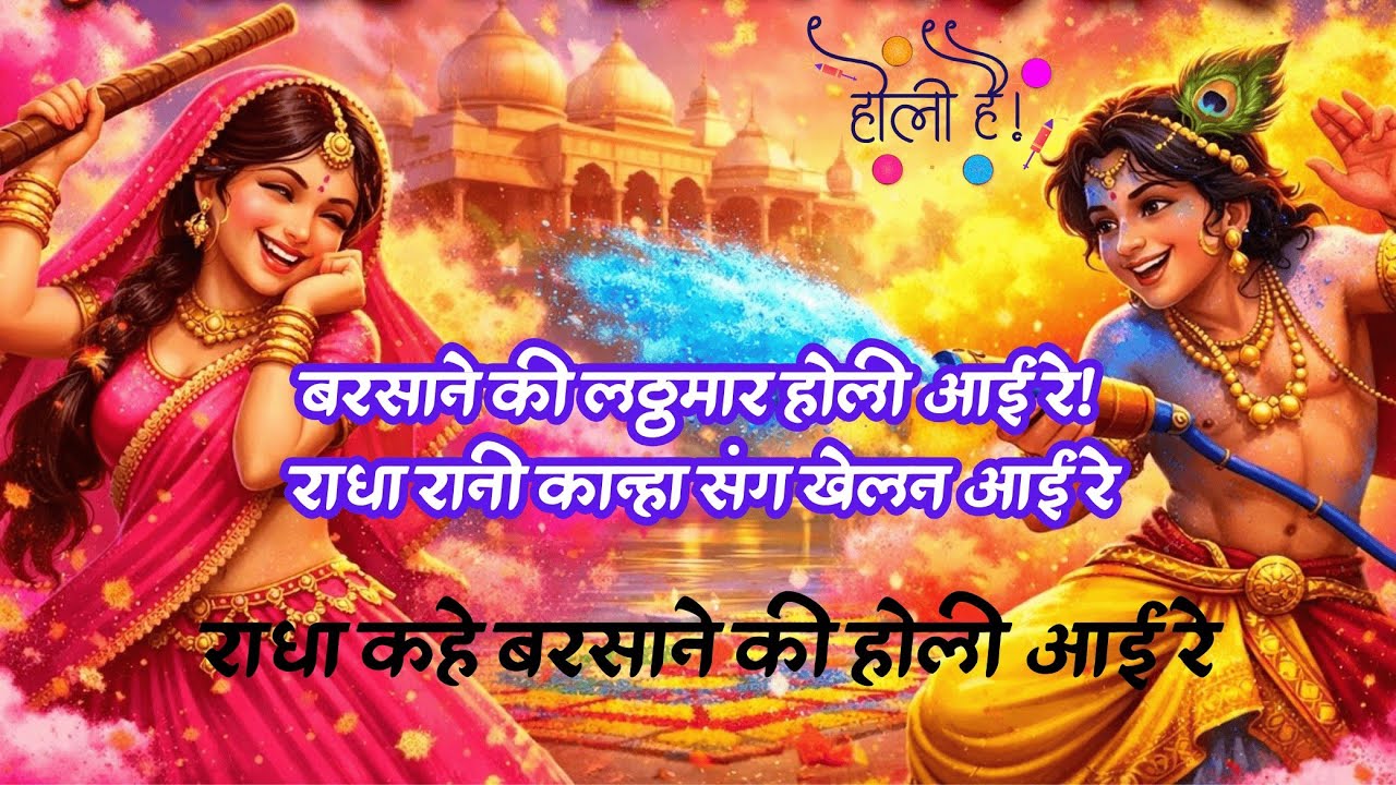 बरसाने की लठ्ठमार होली आई रे | Radha Krishna Holi Bhajan 2026 | राधा कहे बरसाने की होली आई रे |