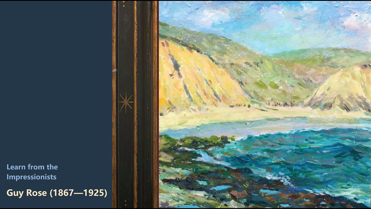 Guy Rose's complete painting process | Acrylic Painting | Impressionist Seascape