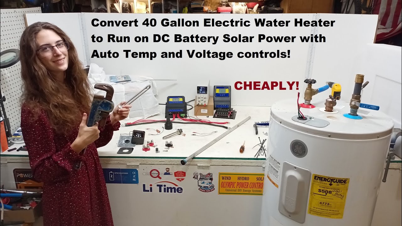 40 gallon Solar Powered Electric Water Heater with EZ auto controls you can use