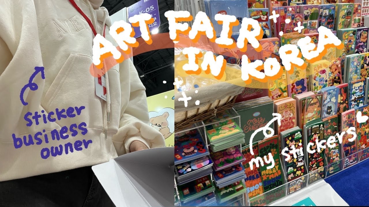 Studio Vlog : PREP FOR Art fair, Tabling, Productive week in KOREA