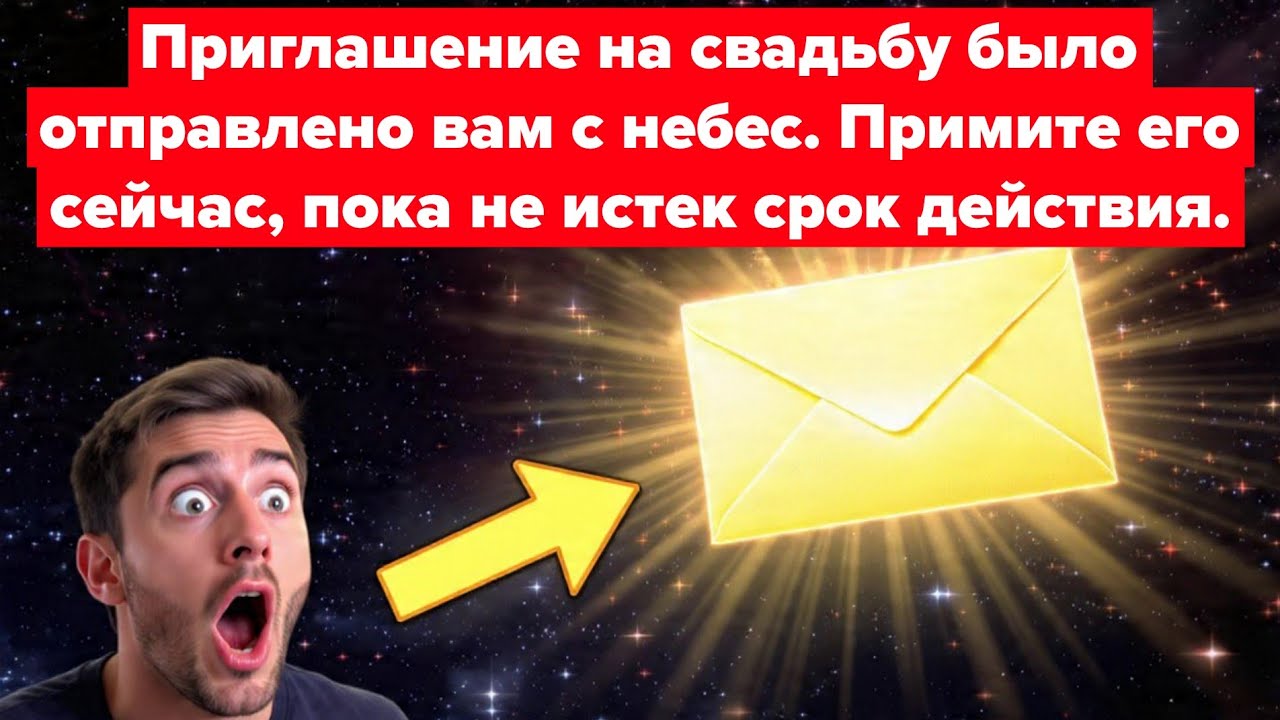Приглашение на свадьбу было отправлено вам с небес. Примите его сейчас, пока не истек срок действия.