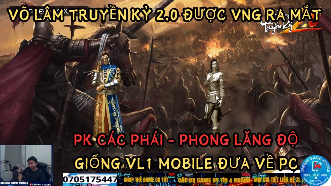 VÕ LÂM TRUYỀN KỲ 2.0 -VNG : PK CÁC PHÁI - PHONG LĂNG ĐỘ - GIỐNG VL1 MOBILE ĐƯA VỀ PC
