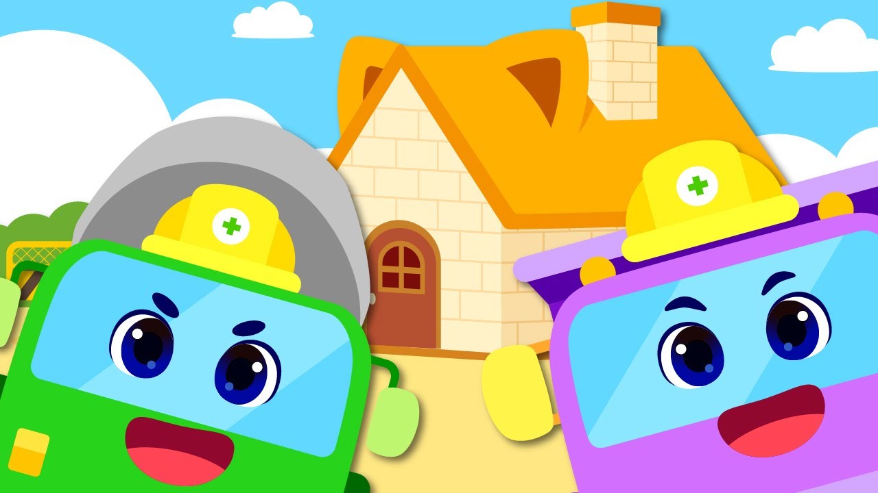 Let&rsquo;s Build a House🧱🚛| Kids Songs & Nursery Rhymes | Construction Vehicle Songs | Lotty Friends