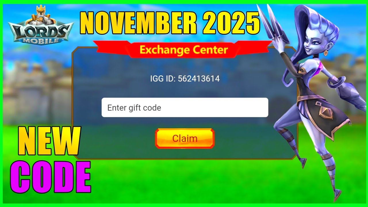 Lords mobile New Redeem Code|New Redemption Code November 2025