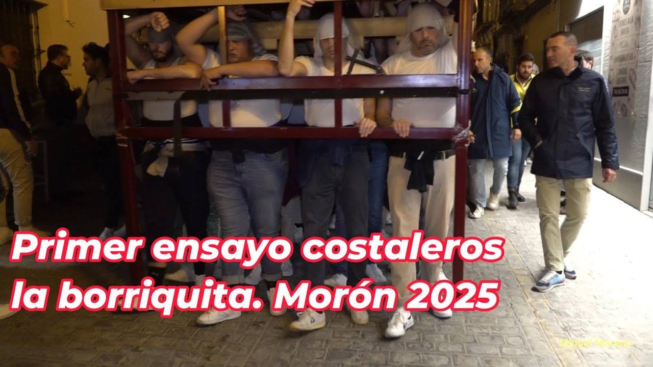Primer Ensayo de costaleros de la Borriquita. Morón 2025