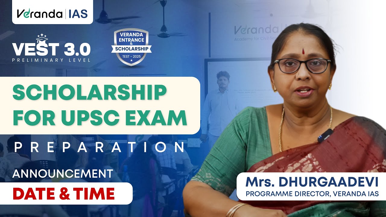 Scholarship for UPSC Preparation | Residential Coaching Academy for UPSC CSE | Veranda IAS