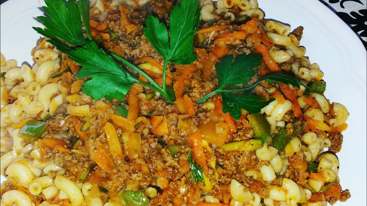 مقرونة بولونيز على طريقتي سريعة و رااائعة