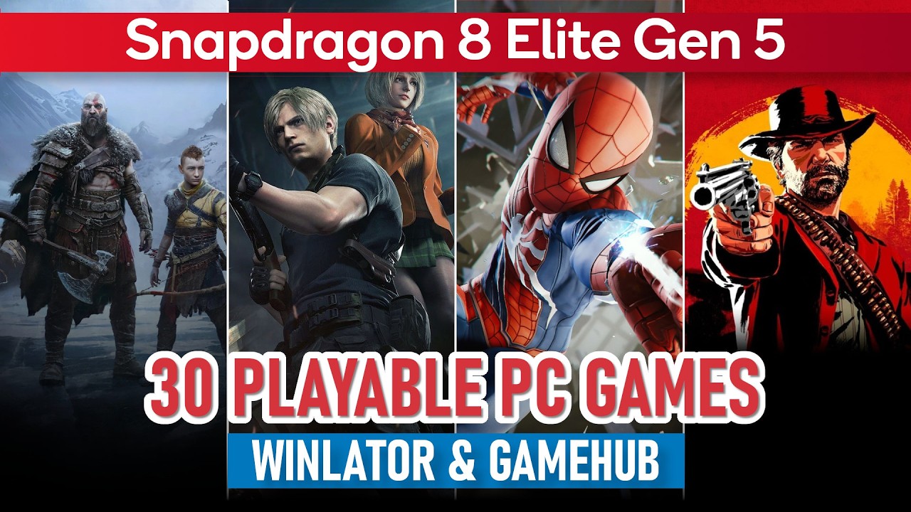 30 PLAYABLE PC GAMES Test on WINLATOR/GAMEHUB | Snapdragon 8 Elite Gen 5 | Updated Turnip Driver