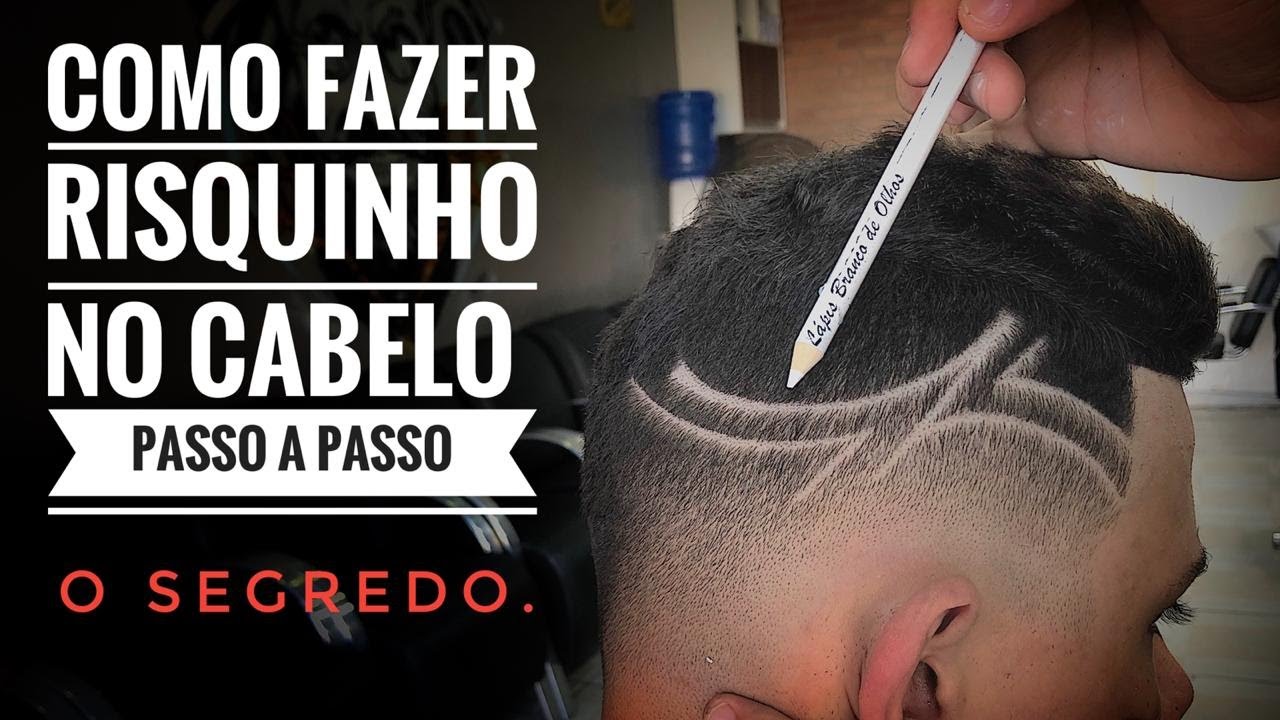 💈COMO FAZER RISQUINHO NO CABELO - FACIL PARA QUEM É INICIANTE (PASSO A PASSO)