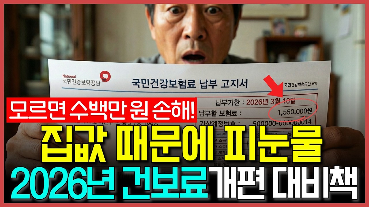 지역가입자 건강보험료 줄이는 방법 3가지 | 2026년 건강보험료 개편 대비