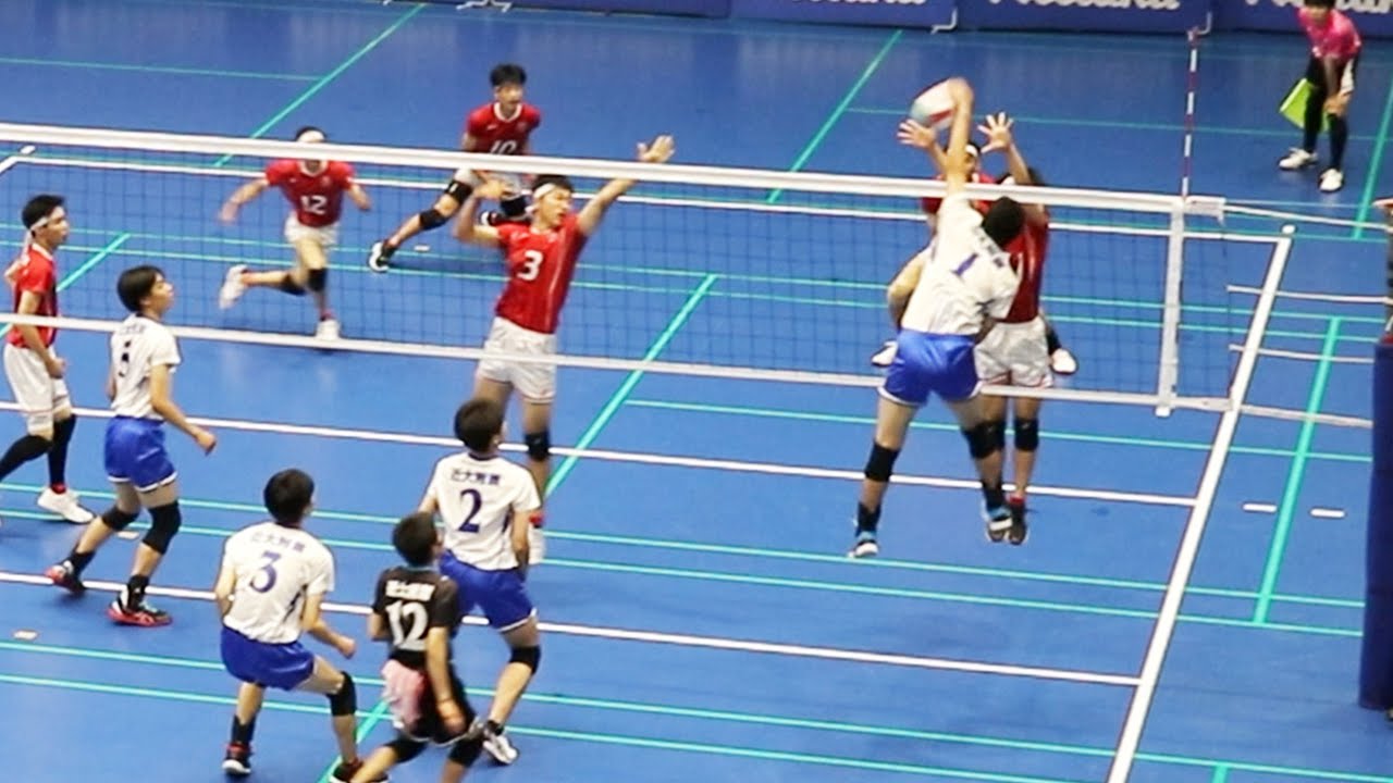 大阪  近大附属vs大産大附属  第1セット　総体大阪予選2023　＜男子バレーボール＞