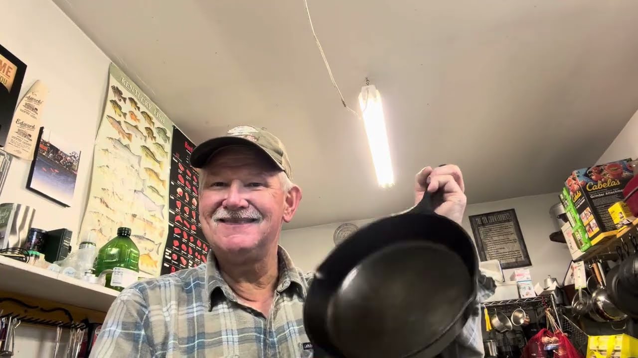 Seasoning a new  cast iron skillet step by step 
