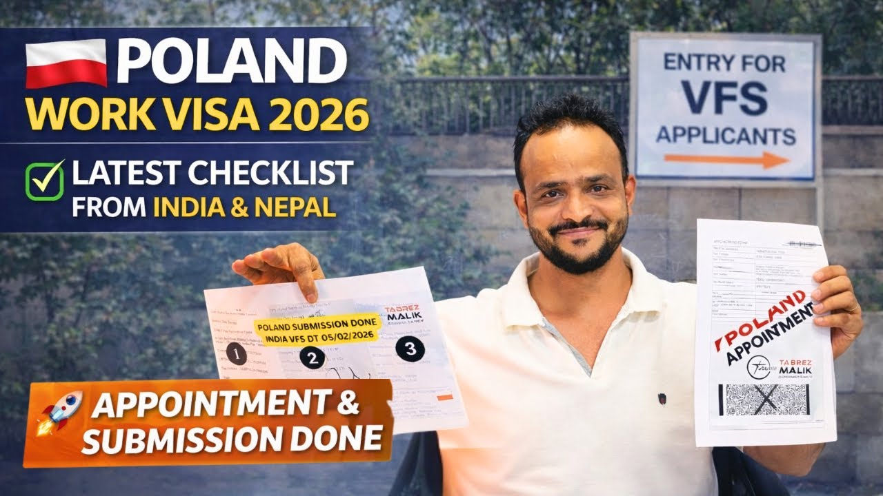 Poland Work Visa Appointment & Submission Done | Poland Work Visa Checklist 2026