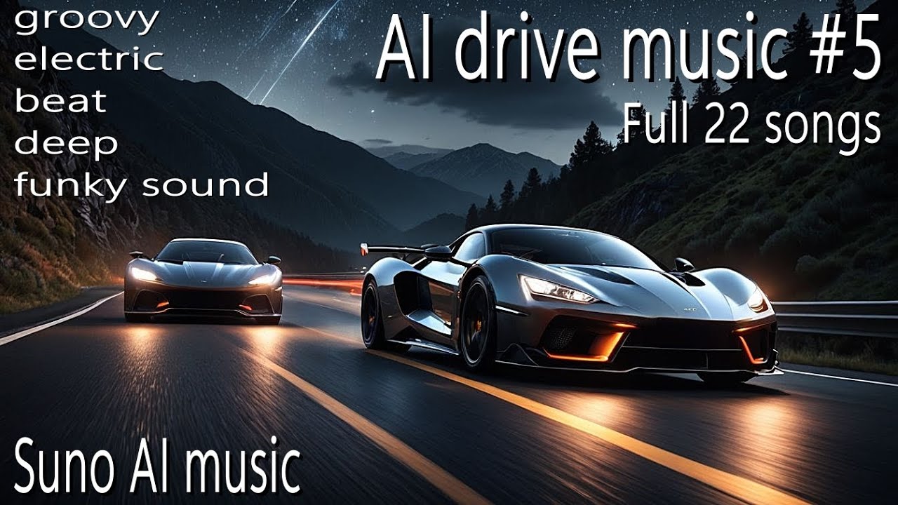 AI drive music #5 Full 22songs ( SunoAI music )