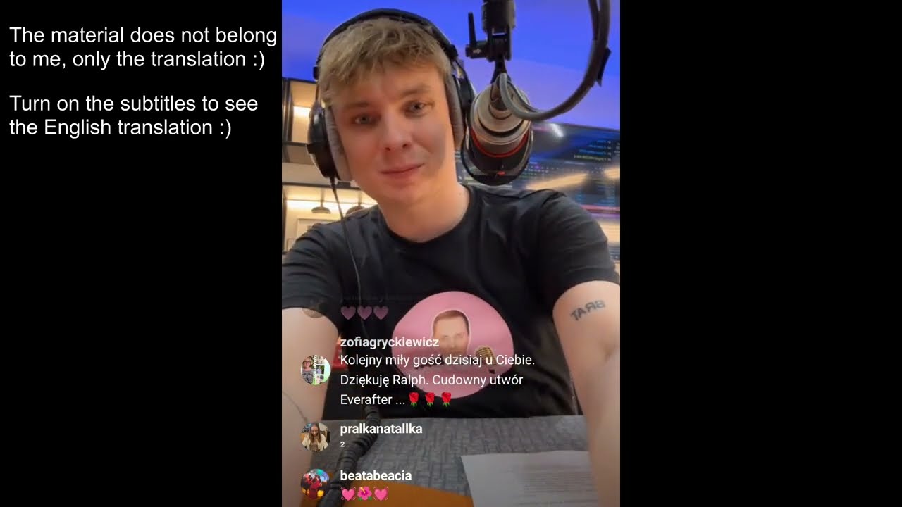 Jann - Radio 357 with Ralph - Interview English Translation - Part 1