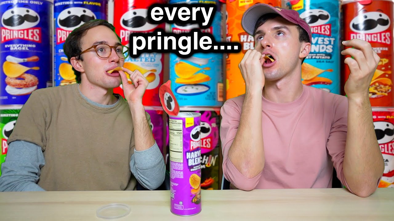 We Tried Every Pringles Potato Crisp (crisp, not chip!!)