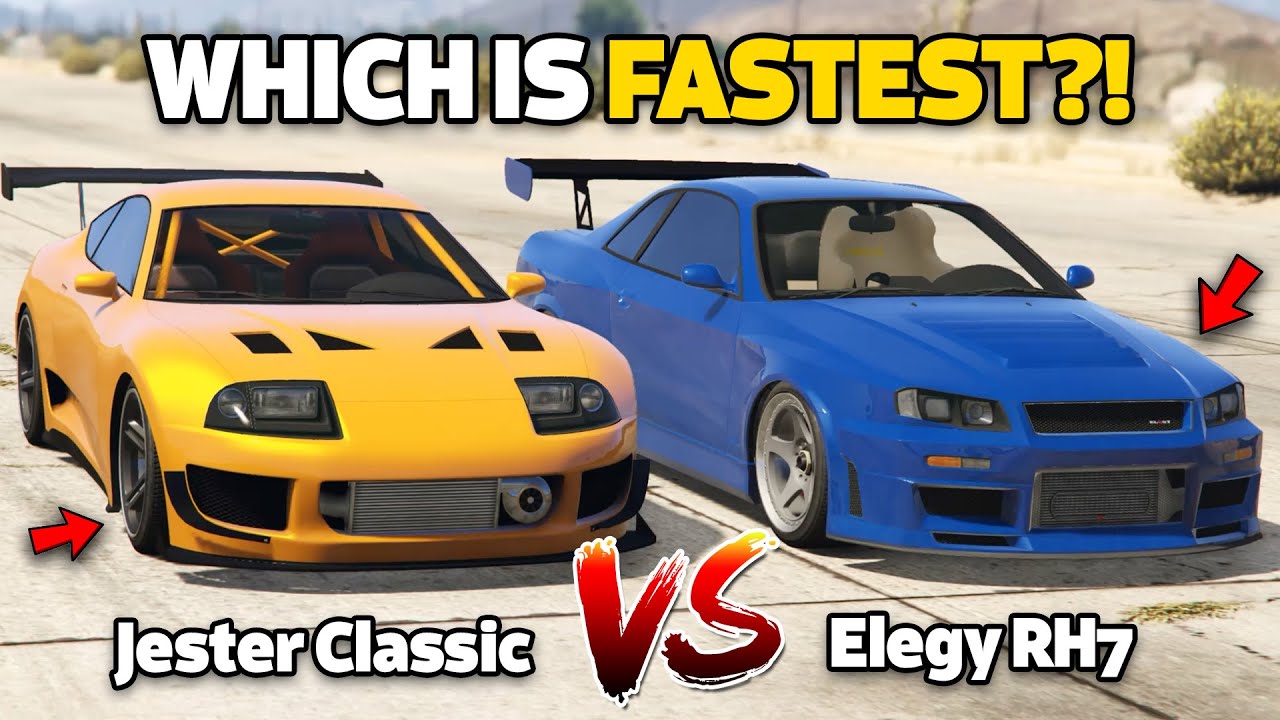 GTA 5 ONLINE - ELEGY RH7 VS JESTER CLASSIC (WHICH IS FASTEST?)