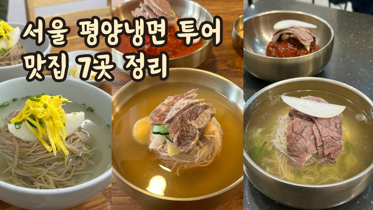 [서울 냉면 투어] 평양냉면  맛집 7곳  소개