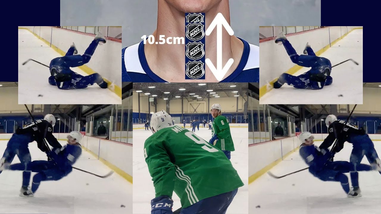 #Canucks Practice - Board Battles, Chaos & Tyler Myers' Long Neck