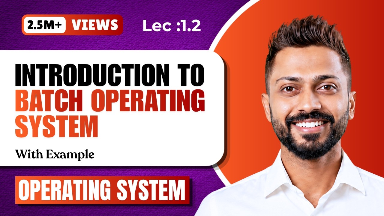 L-1.2: Batch Operating System | Types of Operating System