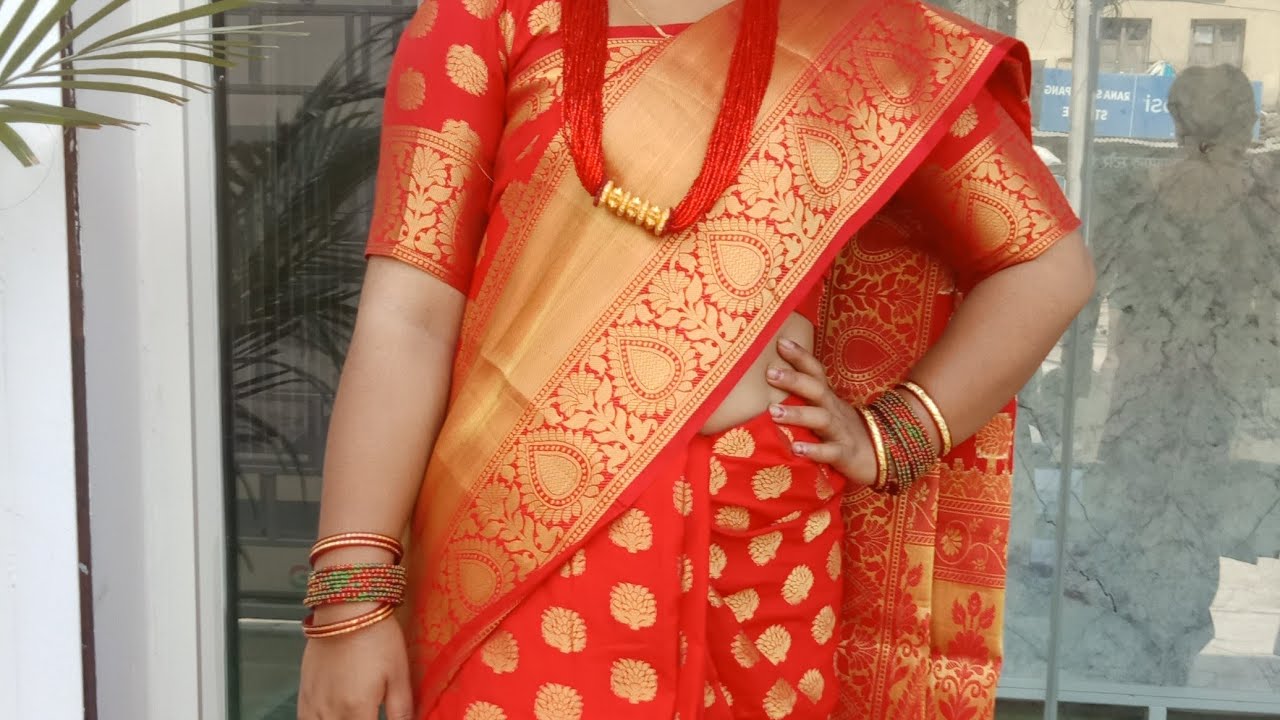 सारी रेडिमेट बनाउने  सजिलो तरिका sarre stitching with Platea complete idea सारी लगाउने  सजिलो तरिका