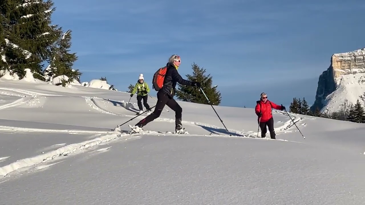 Un joli moment à ski-hok (ski-raquette) dans les vallons et forêts de Chartreuse