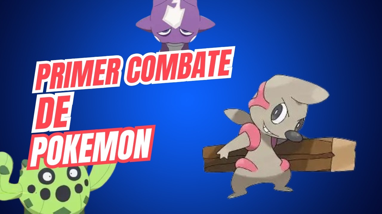 primer combate de pokemon añil