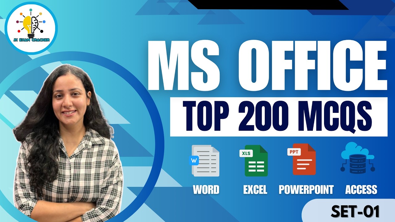 MS OFFICE TOP 200 MCQS II FOR JKSSB EXAMS - BY TANIYA ABROL
